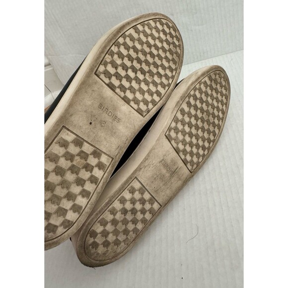 Birdies The Swift Slip On Sneaker Black Leather Flats Comfort Shoes Women's 8 - Picture 5 of 6